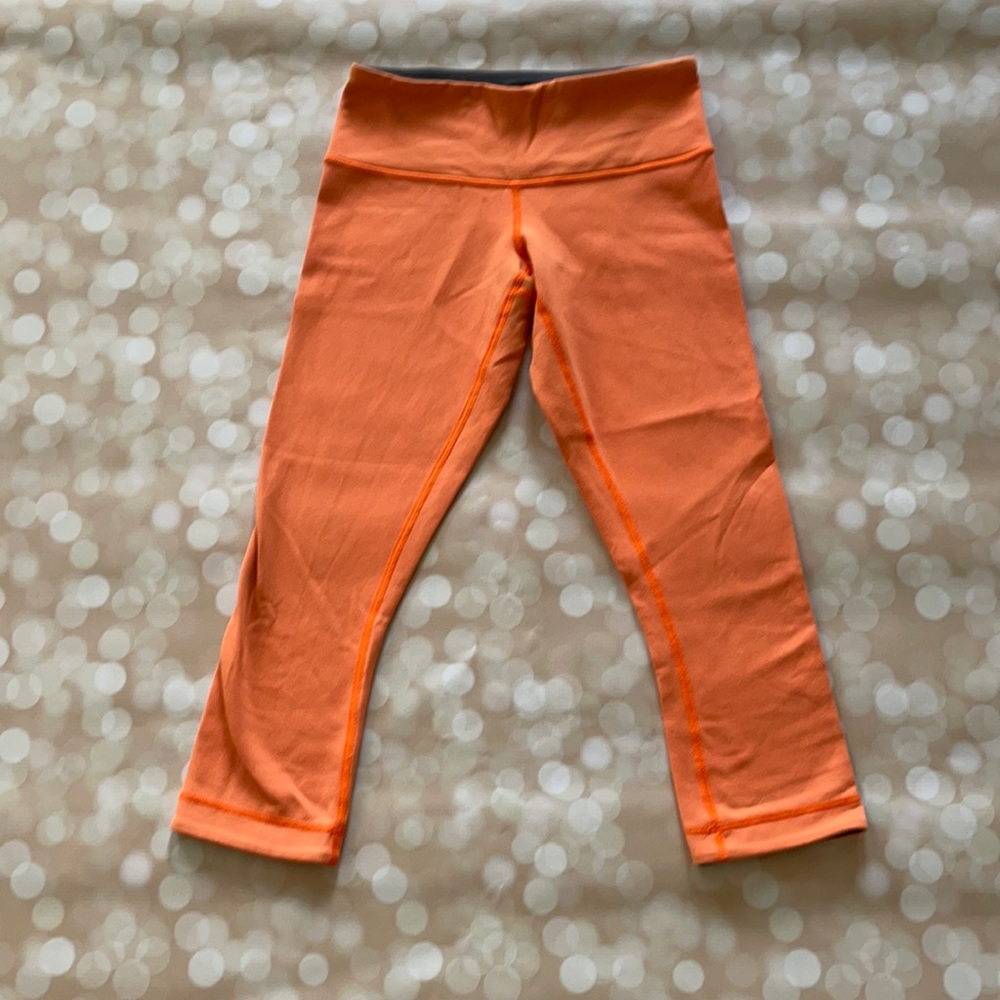 Orange Lululemon Capris